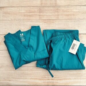Dagacci Medical Unisex Teal Uniform Set of 2 T-Shirt Size M, Pants Size S,